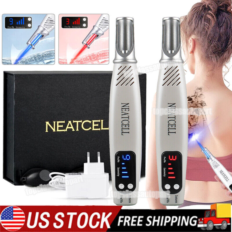 NEATCELL Handheld Picosecond Skin Blue/Red Laser Tattoo Spot Removal Pen USA Unbranded Picosecond Skin Laser Light Pen