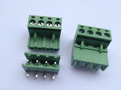 20 pcs Angle 4pin/way 5.08mm Screw Terminal Block Connector Green Pluggbale Type CY Does Not Apply - фотография #2