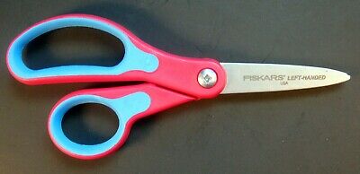 Lot of 3 Fiskars 5" LEFT-HANDED SoftGrip Kids Scissors - Made in the USA! NEW Fiskars Does Not Apply - фотография #2
