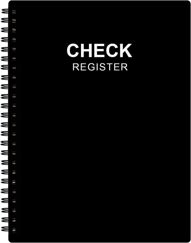 Check Register – A5 Checkbook Log with Check & Transaction Registers, Bank  Does not apply