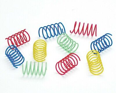 Ethical Pet Spot Colorful Springs Wide Spiral Cat Toys - Contains 4 Packs of 10 SPOT 2515