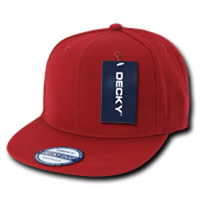 Lot of 6 Blank Flat Bill Snapback Caps Hats Solid Two Tone DECKY Wholesale Bulk Decky 350 / 351 - фотография #4