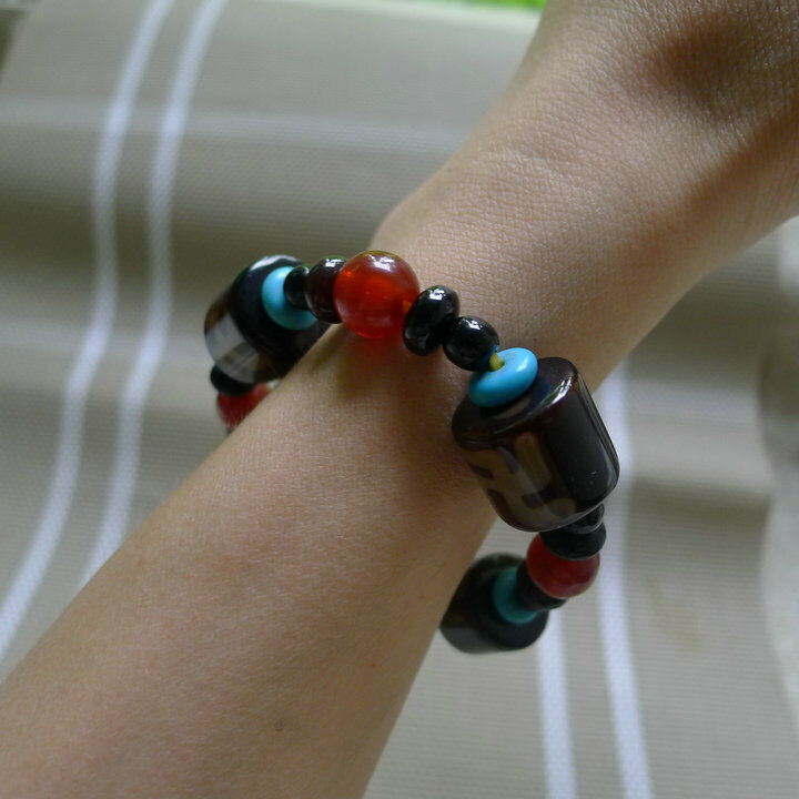Dzi bead bracelet, Tibet, men's and women's bracelets, gifts, security, evil66 Без бренда - фотография #6