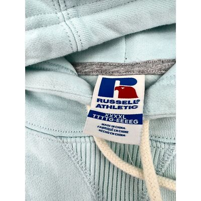 Russell Athletic Varsity Pull Over Hoodie Men's XXXXL Light Blue NWT $80 Russell Athletic - фотография #6