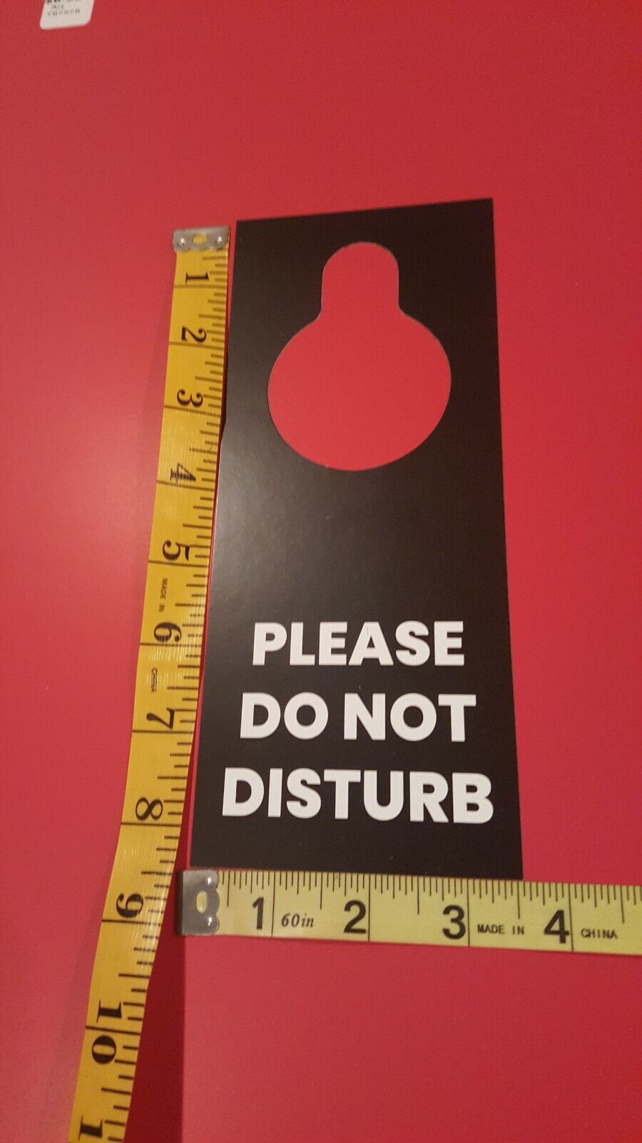 Do Not Disturb / Make up room Door Hanger Sign, Double sided 2 Pack WHITE/BLACK  Industry Standard - фотография #2