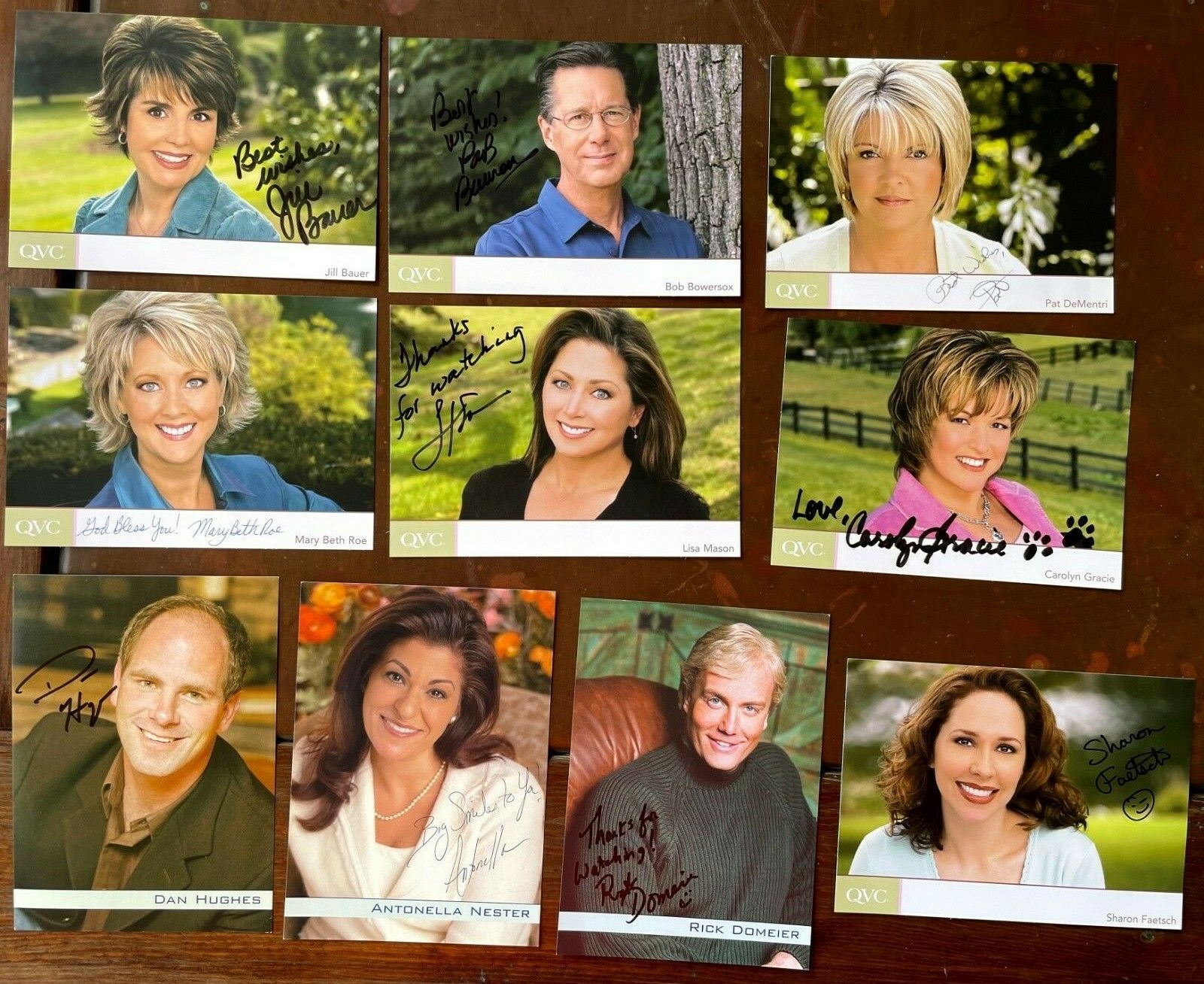 Set of 10 QVC Home Shopping Channel Hosts Autographed Photo's, ONLY $1 EACH!!!!! Без бренда