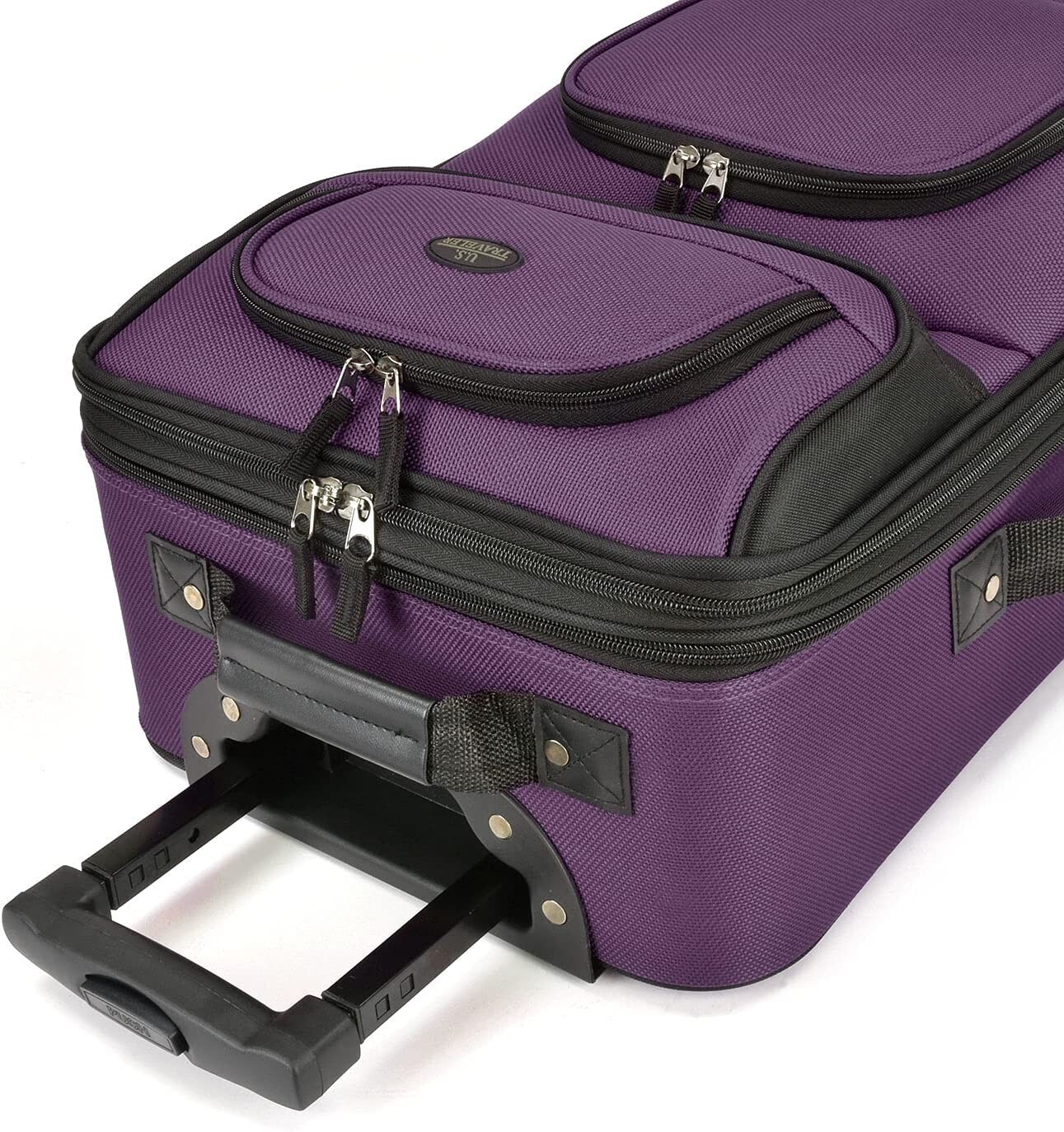 U.S. Traveler 2 Piece Expandable Softside Luggage Set 21" Carry On Tote Bag US Traveler Does Not Apply - фотография #5