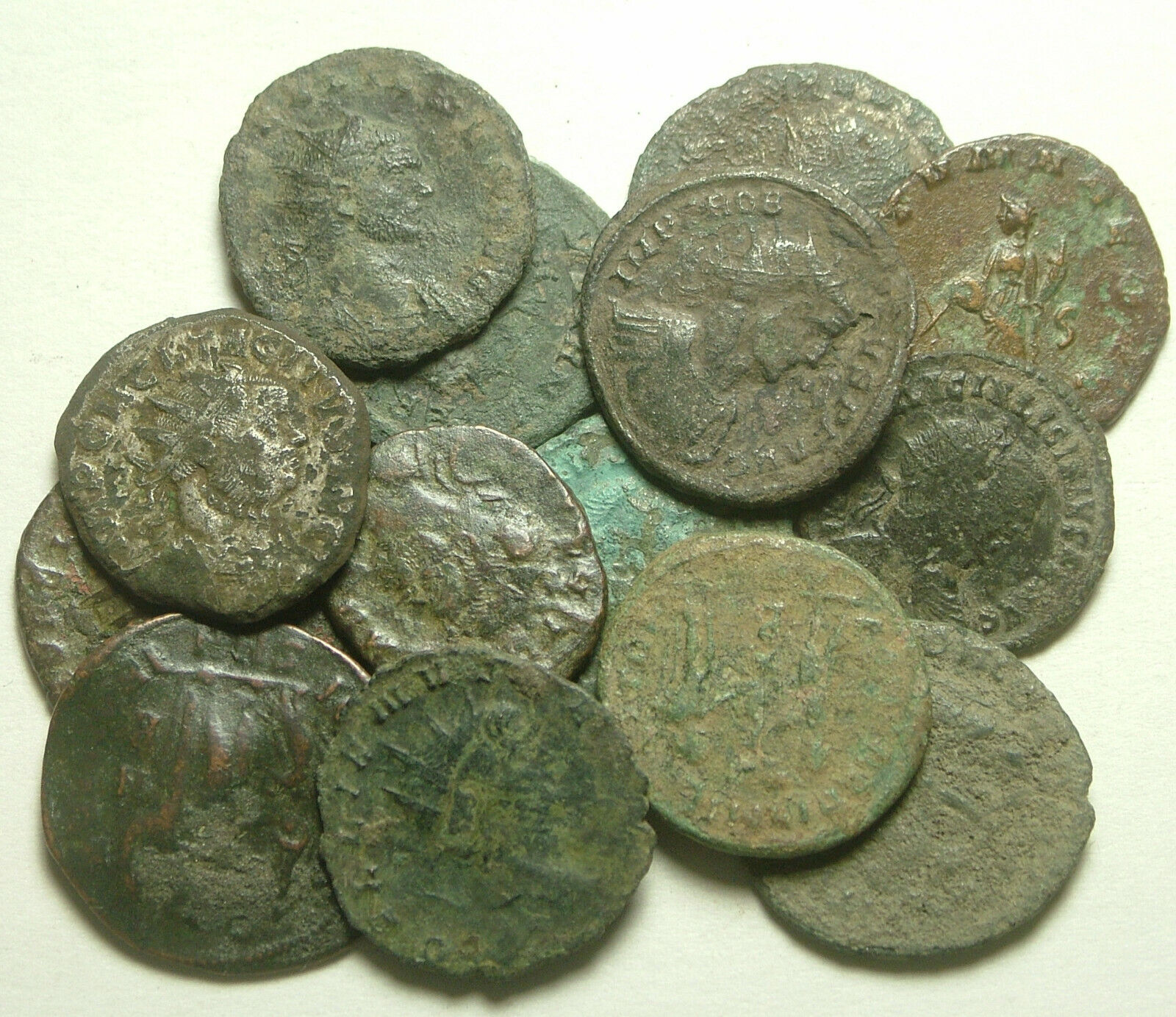 Lot of 3 Rare original Ancient Roman Antoninianus coins Probus Aurelian Claudius Без бренда - фотография #10