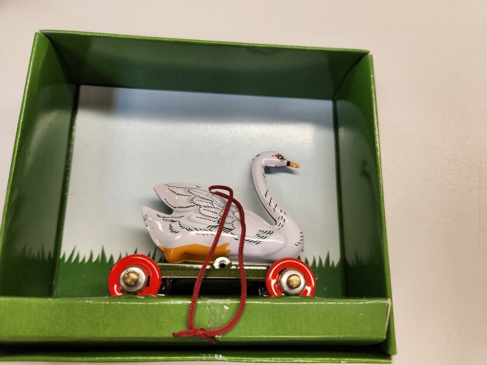 Schylling Penny Toy Tin Toy Collection Swan Ornament in box Schylling - фотография #2
