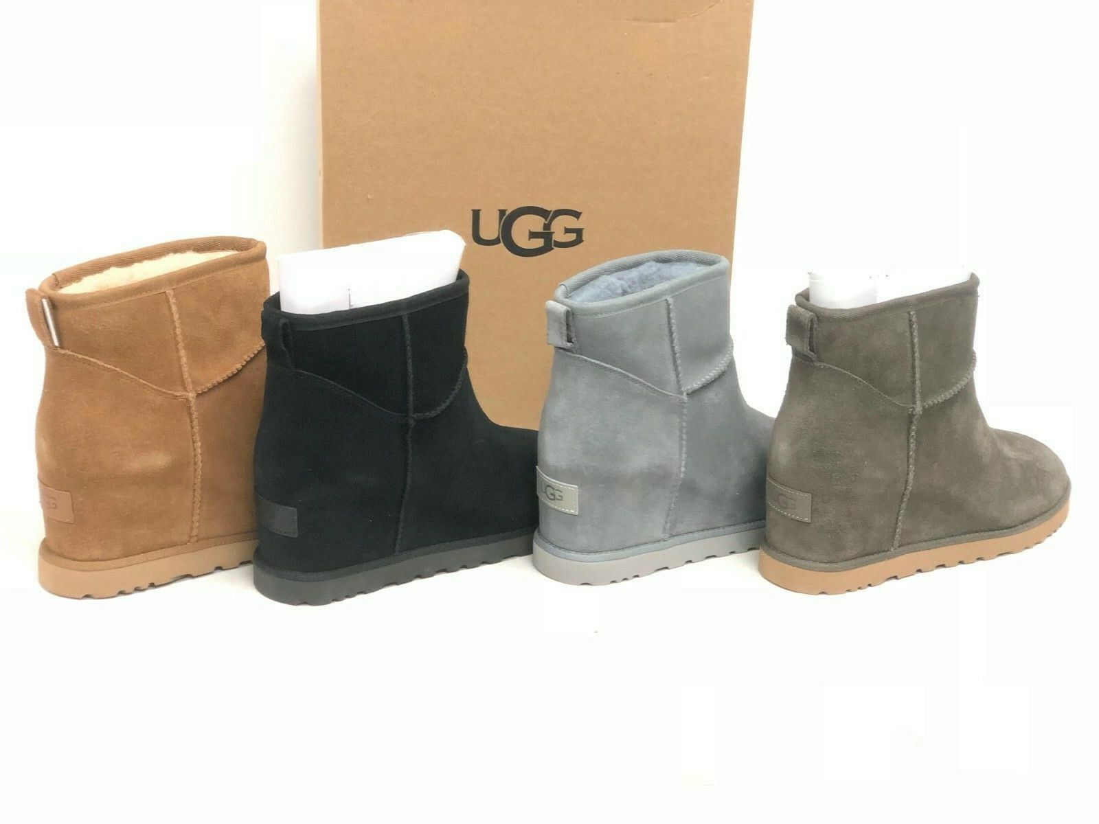 UGG Women's Classic Femme Mini Boots Wedge Heel 1104609 Suede UGG UGG - фотография #4