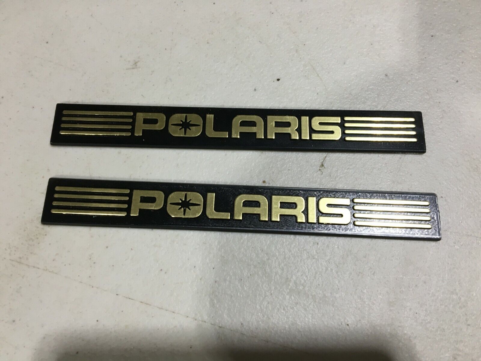  NOS Vintage Polaris Indy Gold Bumper Cap Emblem Snowmobile 88 89 90 91 92 93 Polaris Does Not Apply