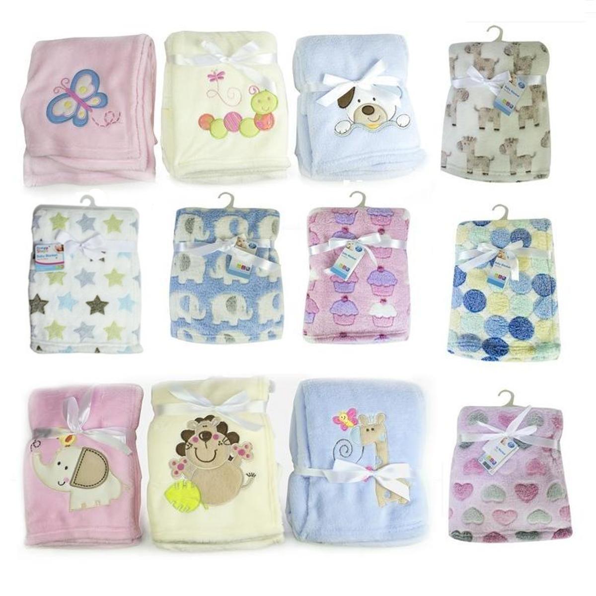 Baby Newborn Soft Fleece Blanket Pram Crib Moses Basket Girl Boy Unisex 0+ Month First Step