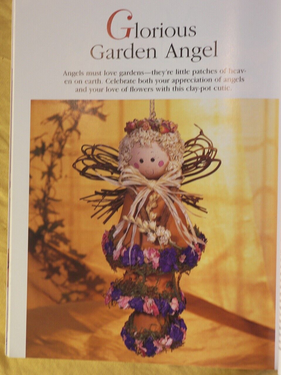 Crafting Angel Cherub LOT Cross Stitch Yarn Dolls Towel Borders Figurines Unbranded - фотография #9
