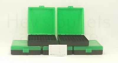 9mm / 380 Ammo Box Green/Black 100 Round (Quantity 5) Free Shipping (Berry's) Berry 00350