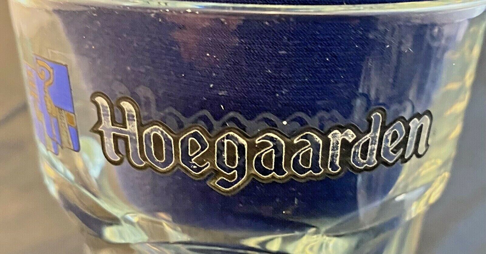 VINTAGE Beer Glasses 1- 16 oz. & 4- 5 oz. HOEGAARDEN 6-Sided Clear 5-Piece Set hoegaarden - фотография #8