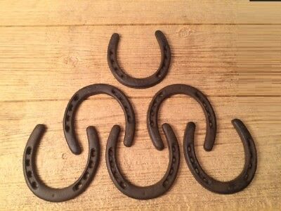 Horse Shoes Rustic Cast Iron 5" tall (Set of 2) Home Decor 0170-05208 Без бренда 0170-05208 - фотография #5