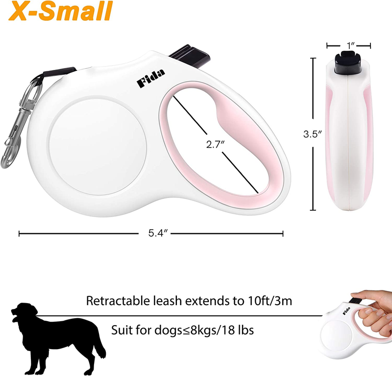 Retractable Dog Leash with Dispenser and Poop Bags, 10 Ft Pet Walking Leash for  Does not apply - фотография #7