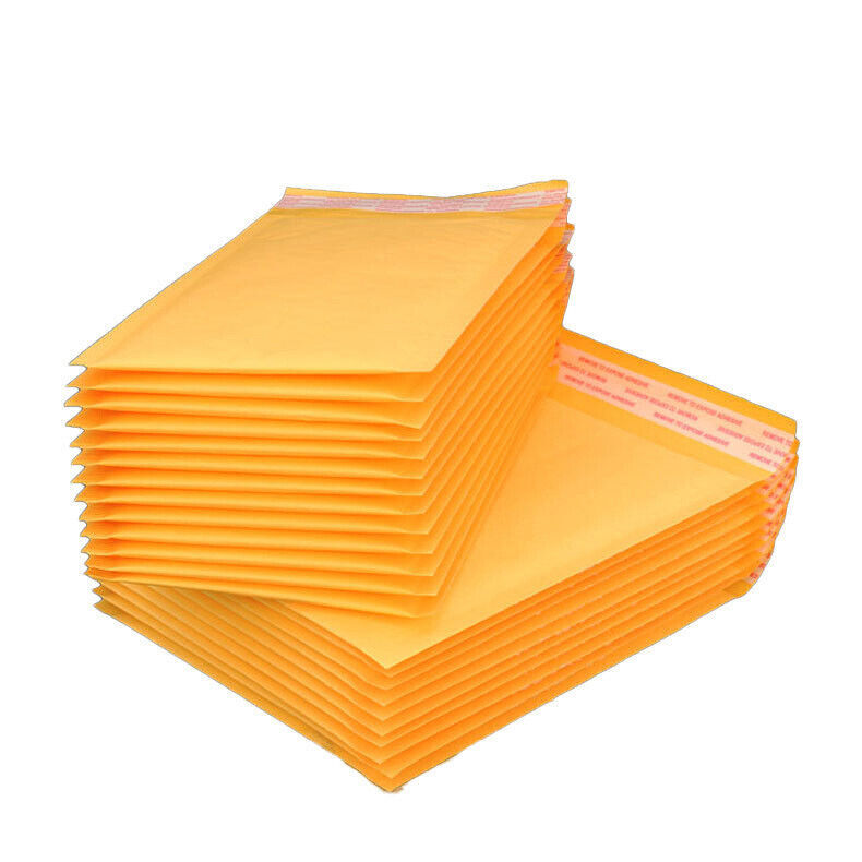 100 Pack #0 6.5" x 9" Kraft Bubble Mailers Padded Envelope Shipping Bags Seal Citadel KRT0-69 - фотография #5