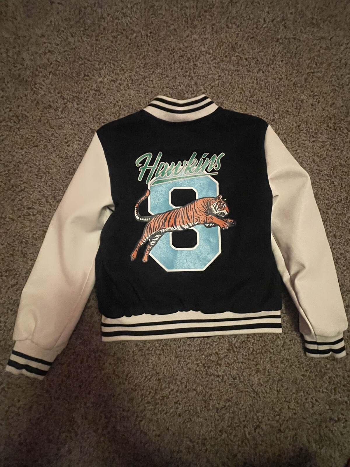 Stranger Things Justice Varsity Jacket Hawkins High School Tigers Girls XS (5-6) Justice - фотография #3