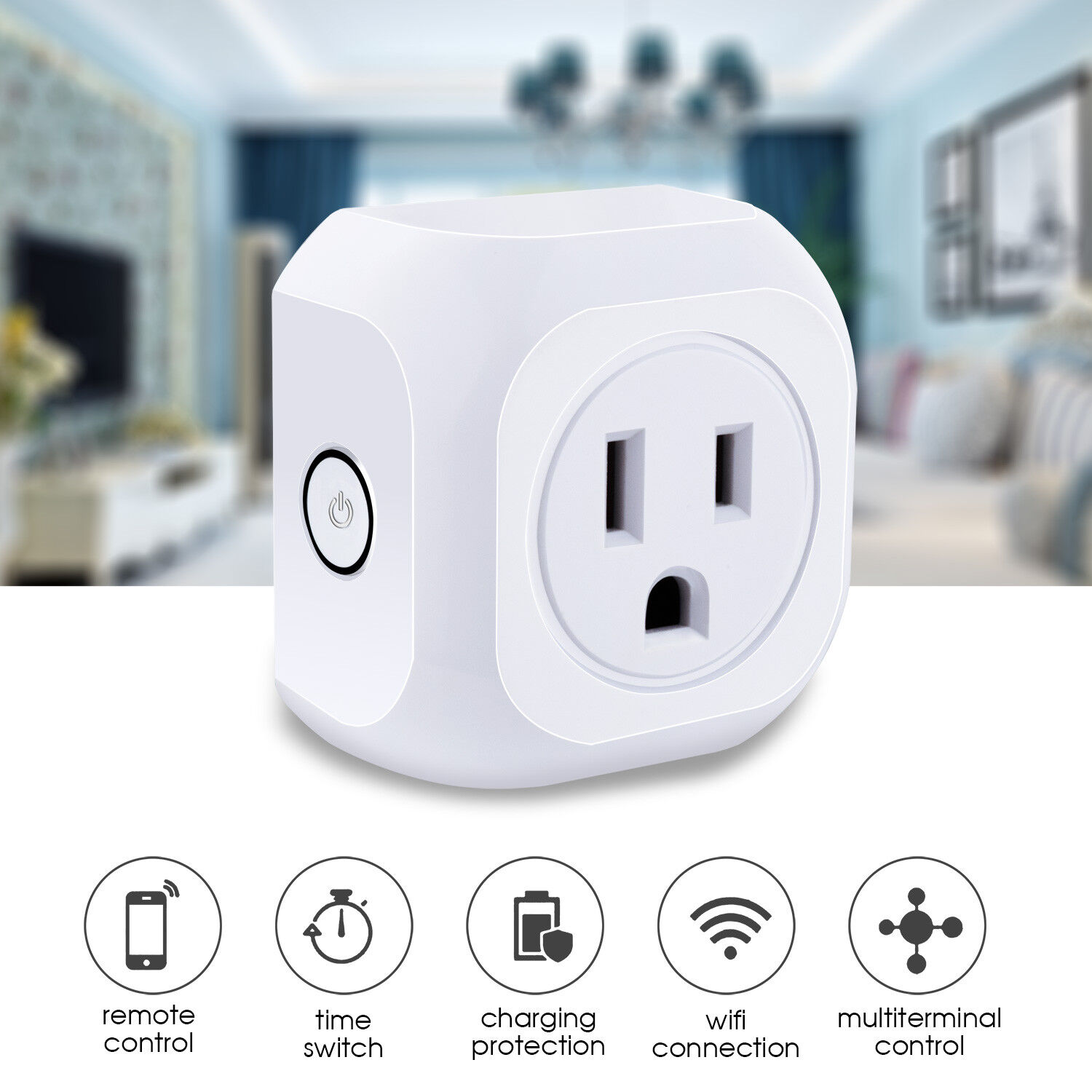 4pack Smart WIFI APP Remote Control Timer Switch Power Socket Outlet US Plug Kootion Does Not Apply - фотография #2
