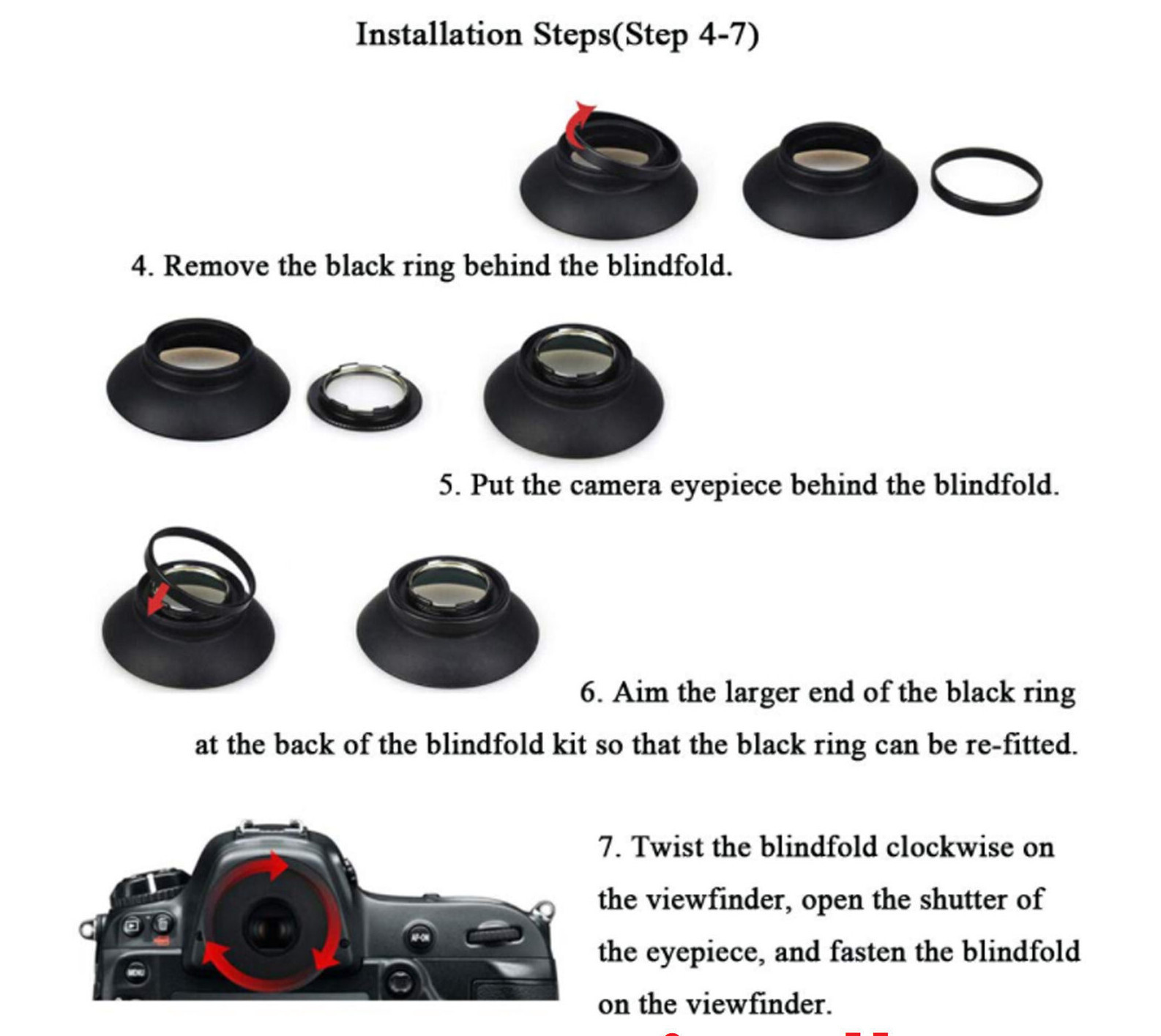 3x Eyecup Eyepiece Eye Cup Viewfinder for Nikon D500 D300 F4S F6 D4 D4S Unbranded Does not apply - фотография #5