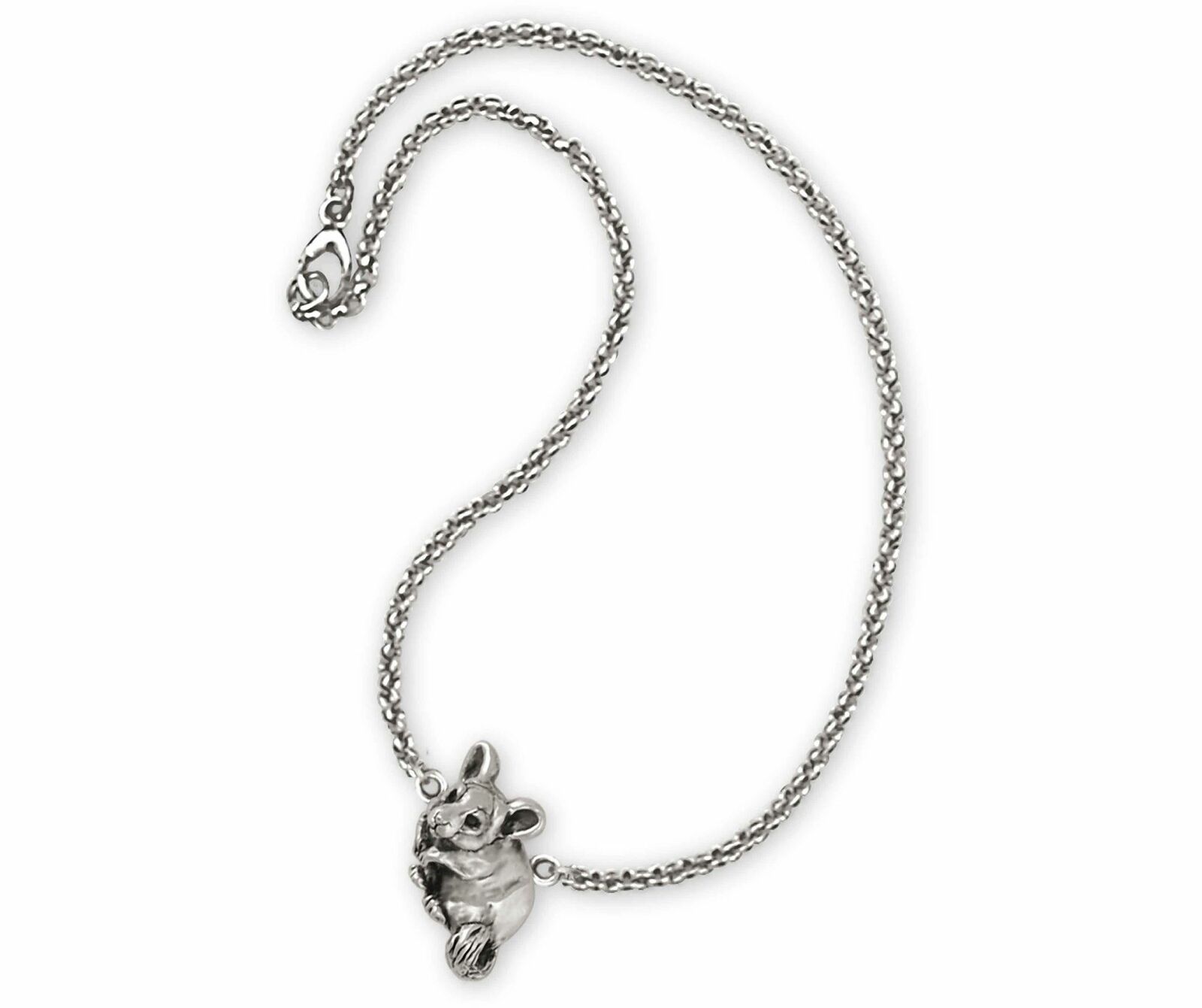 Chinchilla Jewelry Sterling Silver Handmade Chinchilla Ankle Bracelet  CL5-A Без бренда