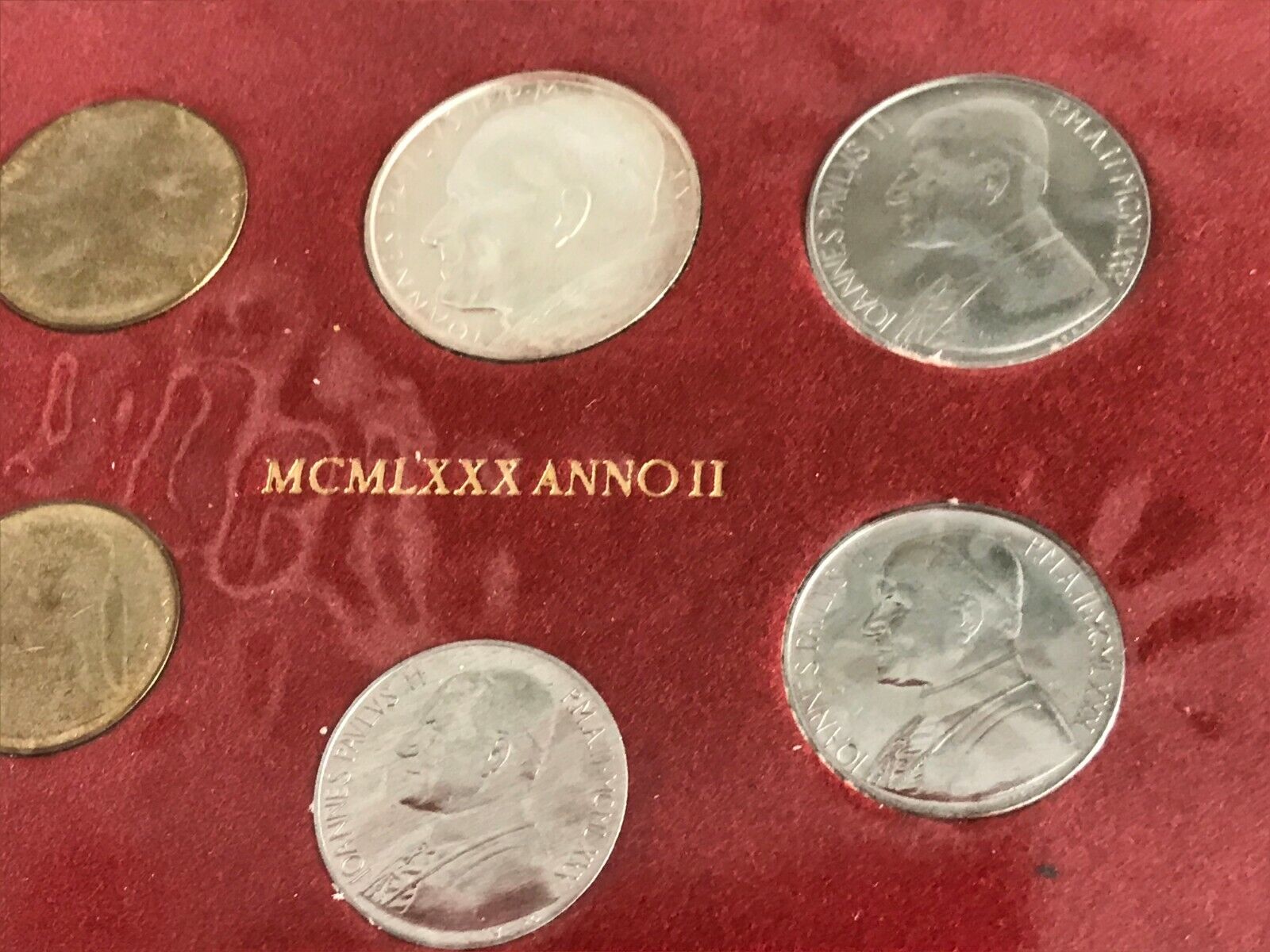 Pontiff, Saint John Paul II MCMLXXX Anno II 1980 Commemorative Coin Set of 6 UNC Unknown - фотография #2