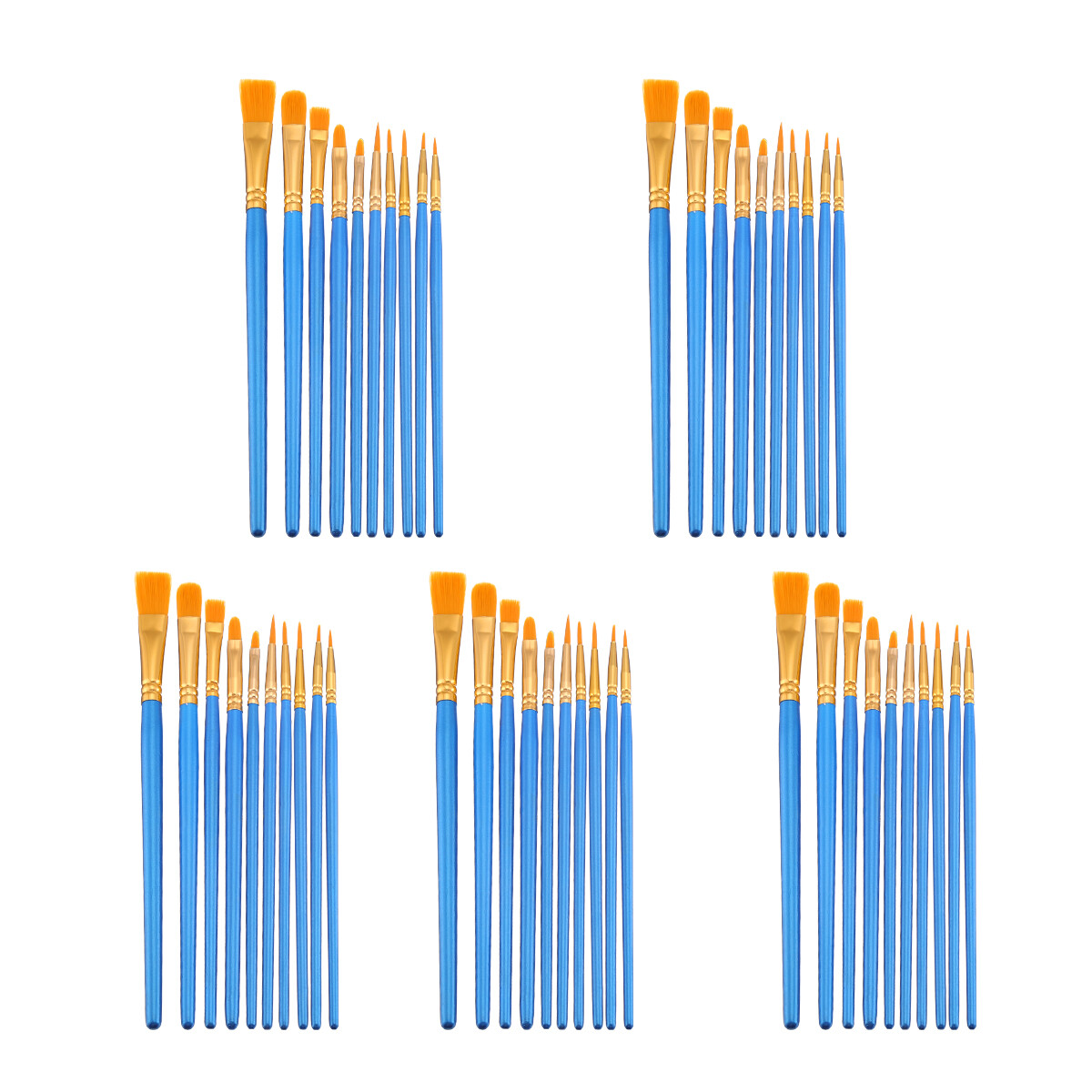 50PCS Paint Brushes Acrylic Painting Brush Set Art Watercolor Paintbrushes Craft Unbranded Does Not Apply - фотография #10