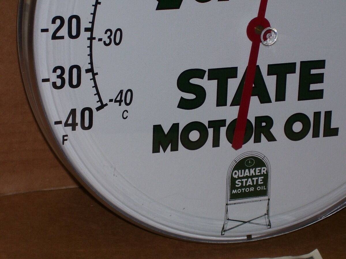 Motor Oil - GAS / GASOLINE -Filling Station THERMOMETER Made in USA Без бренда - фотография #8