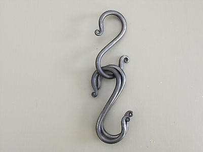 Colonial Blacksmith made wrought S hook 4" long set of 3.                        Без бренда - фотография #3