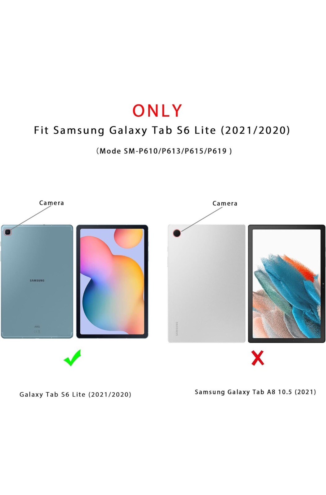 Galaxy Tab S6 Lite Case with Keyboard - Multi-Touch Trackpad, 7 Color Backlight Heapao Does Not Apply - фотография #2