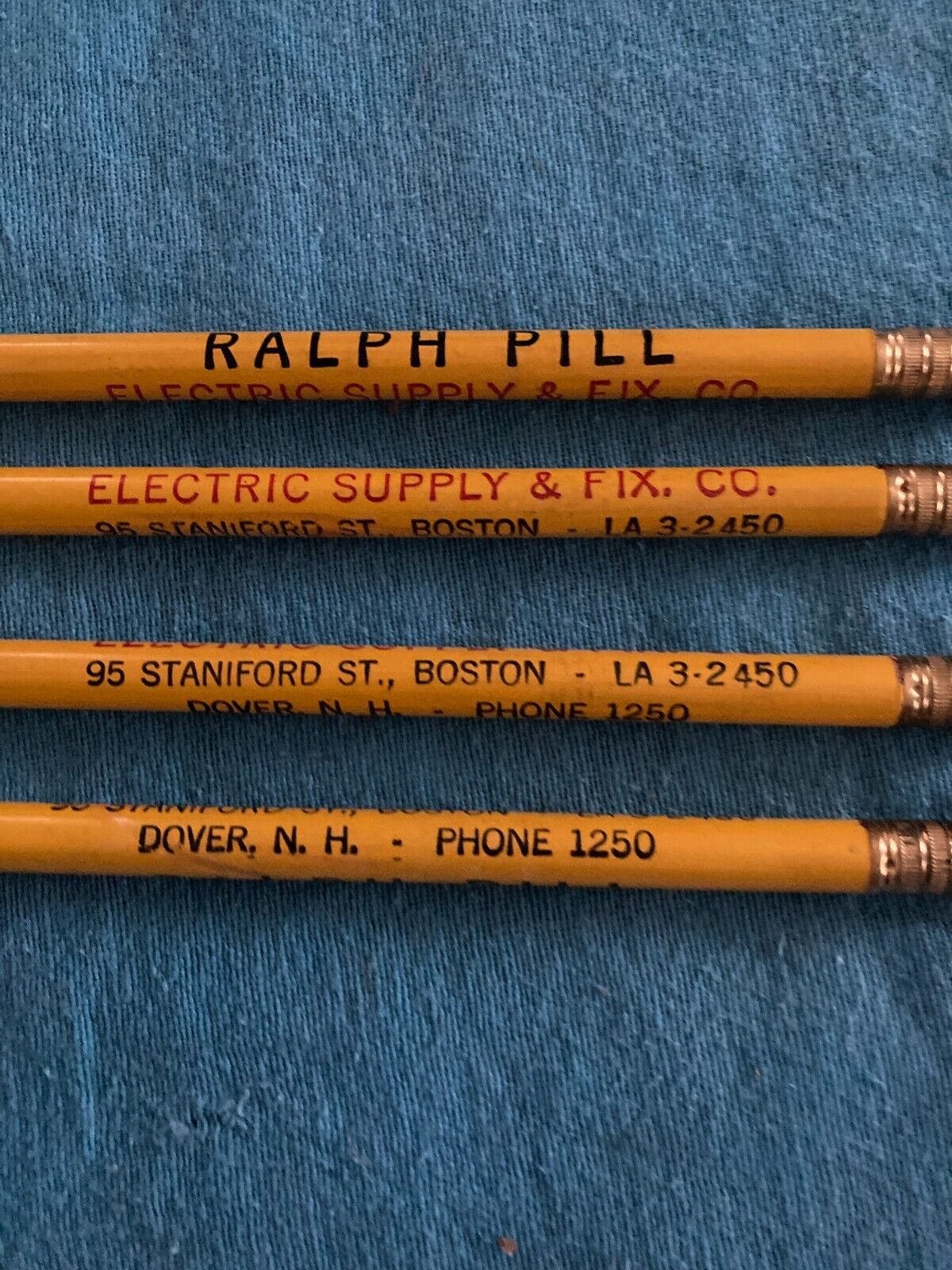 14 Vintage Advertising Pencils Lot. New Old Stock 1940-50s Barre VT and Dover NH Без бренда - фотография #3