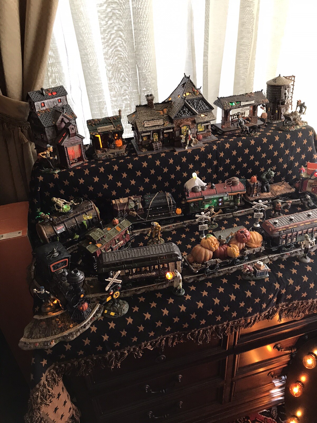 Dept 56 Halloween Haunted Rails ENTIRE COLLECTION! 38 Pc Lot MINT Department 56 - фотография #12