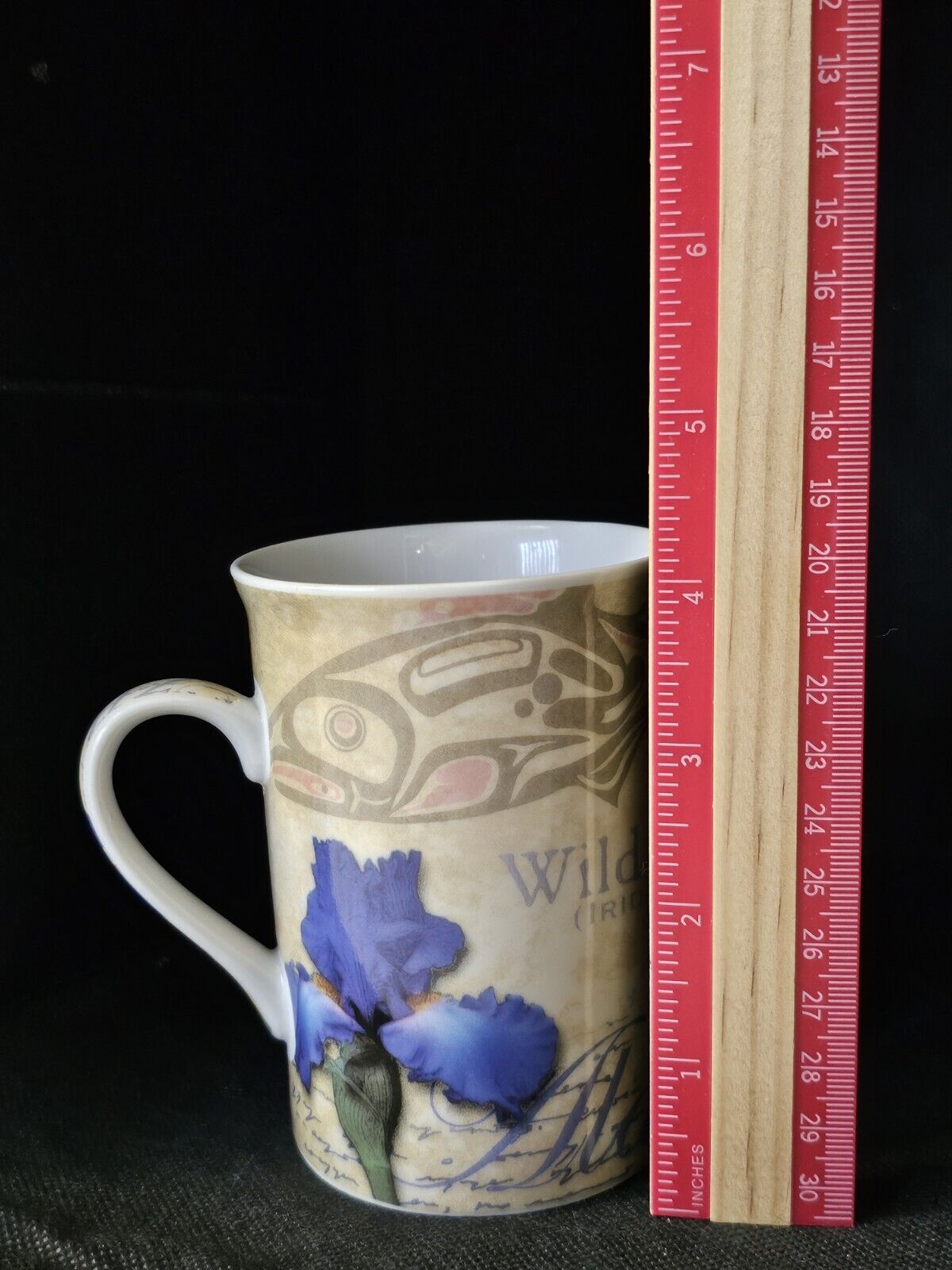 New Alaska Wild Iris Flower ceramic souvenir collector's Coffee Mug or Tea Cup  Без бренда - фотография #2