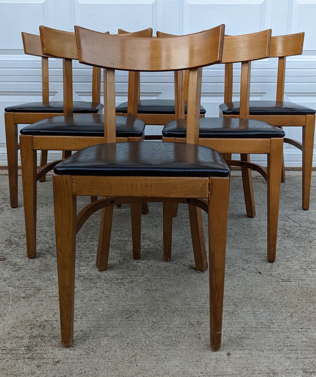 (6) MCM Chairs by Bianco Manufacturing Co - rare set of six Bianco Manufacturing St Louis - фотография #4