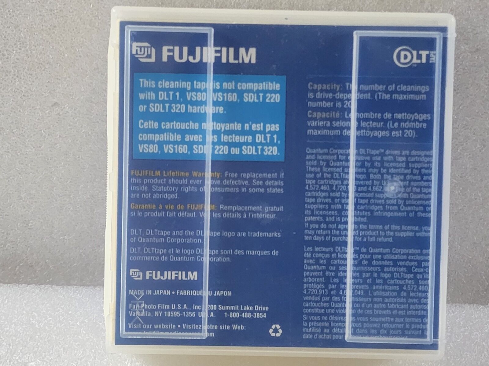 5 Fujifilm DLT Cleaning Cartridge Tape Fuji 26112090 - фотография #5