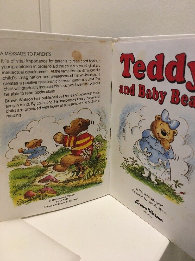 4x BROWN WATSON BOOKS Teddy & Baby Bear &  ADVENTURE & Moon & Fancy HC SPURGEON  teddy tales - фотография #6