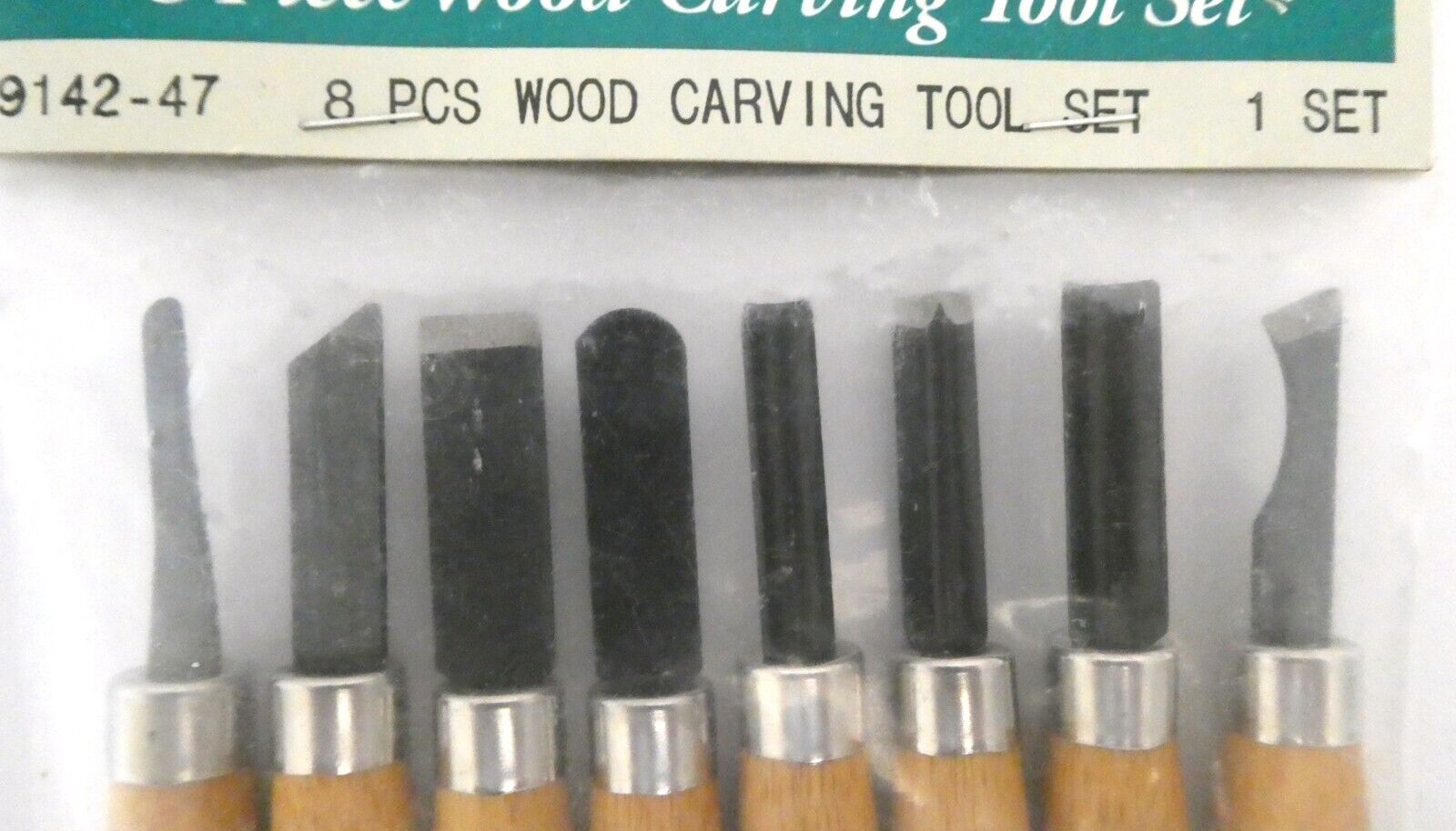 Vintage Darice Craftwood 8 Piece Wood Carving Tool Set Taiwan NOS Darice 9142-47 - фотография #2