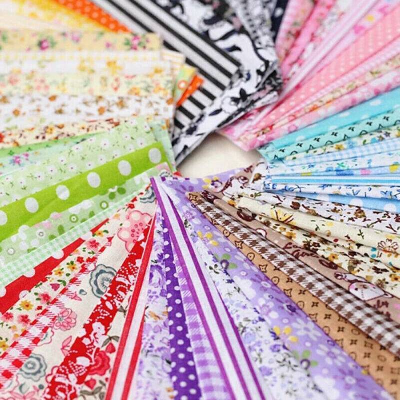 100Pcs 100% Cotton Assorted Quarters Bundle Quilt Quilting Fabric Sewing DIY US Unbranded Does Not Apply - фотография #8
