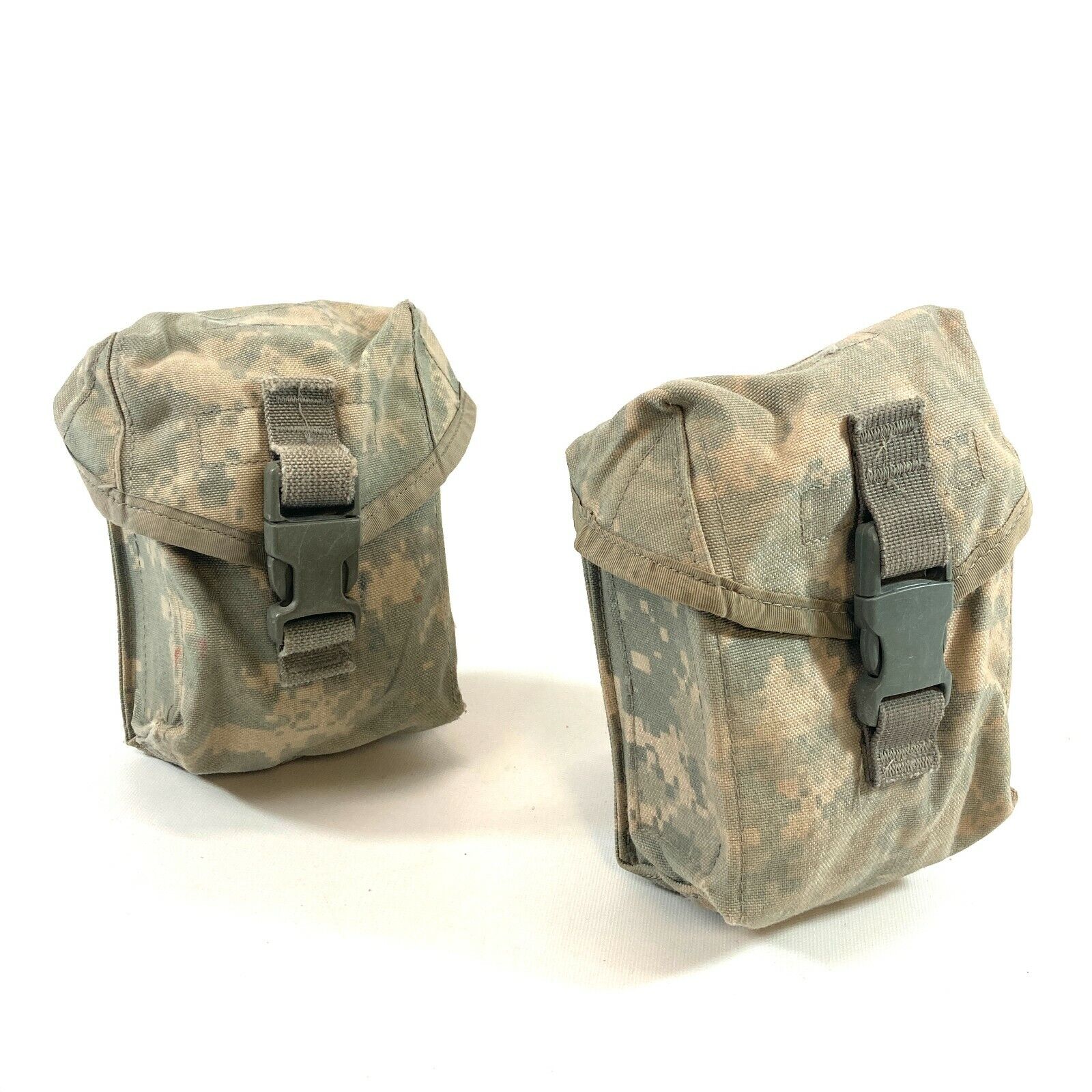 2 Military Individual First Aid Kit Pouches IFAK, ACU MOLLE Medical Pouch DEFECT USGI 6545-01-531-3647