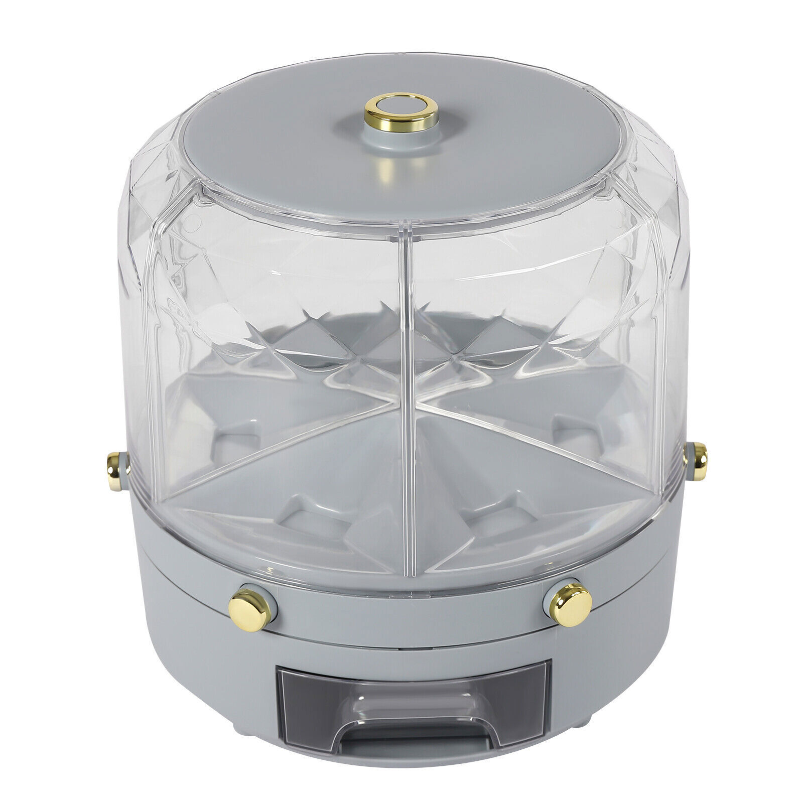 Rice Dispenser Dry Grain Food Storage Container Tank 6-Grid Rotating for Kitchen Unbranded N/A - фотография #5