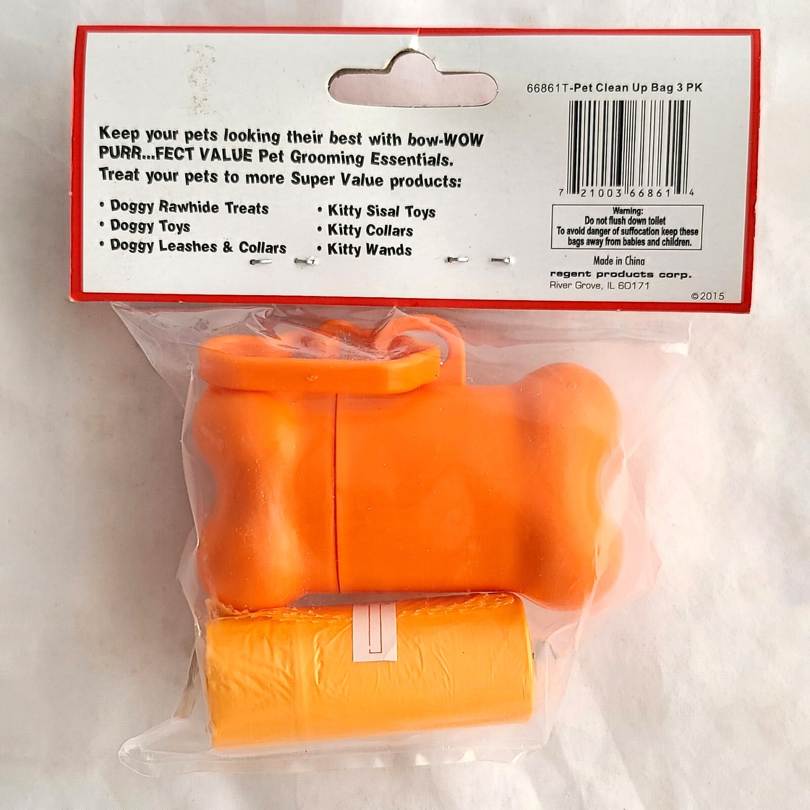 Dog Poop Bags Bone Leash Clip Dispensers + Refill Disposable Pet Waste Clean Up  Unbranded 66861 - фотография #4