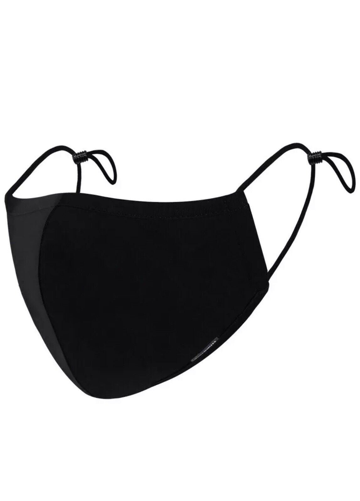 8 Face Masks Black Cotton Adult Mask Adjustable Elastic Loops Washable Reusable Unbranded - фотография #6