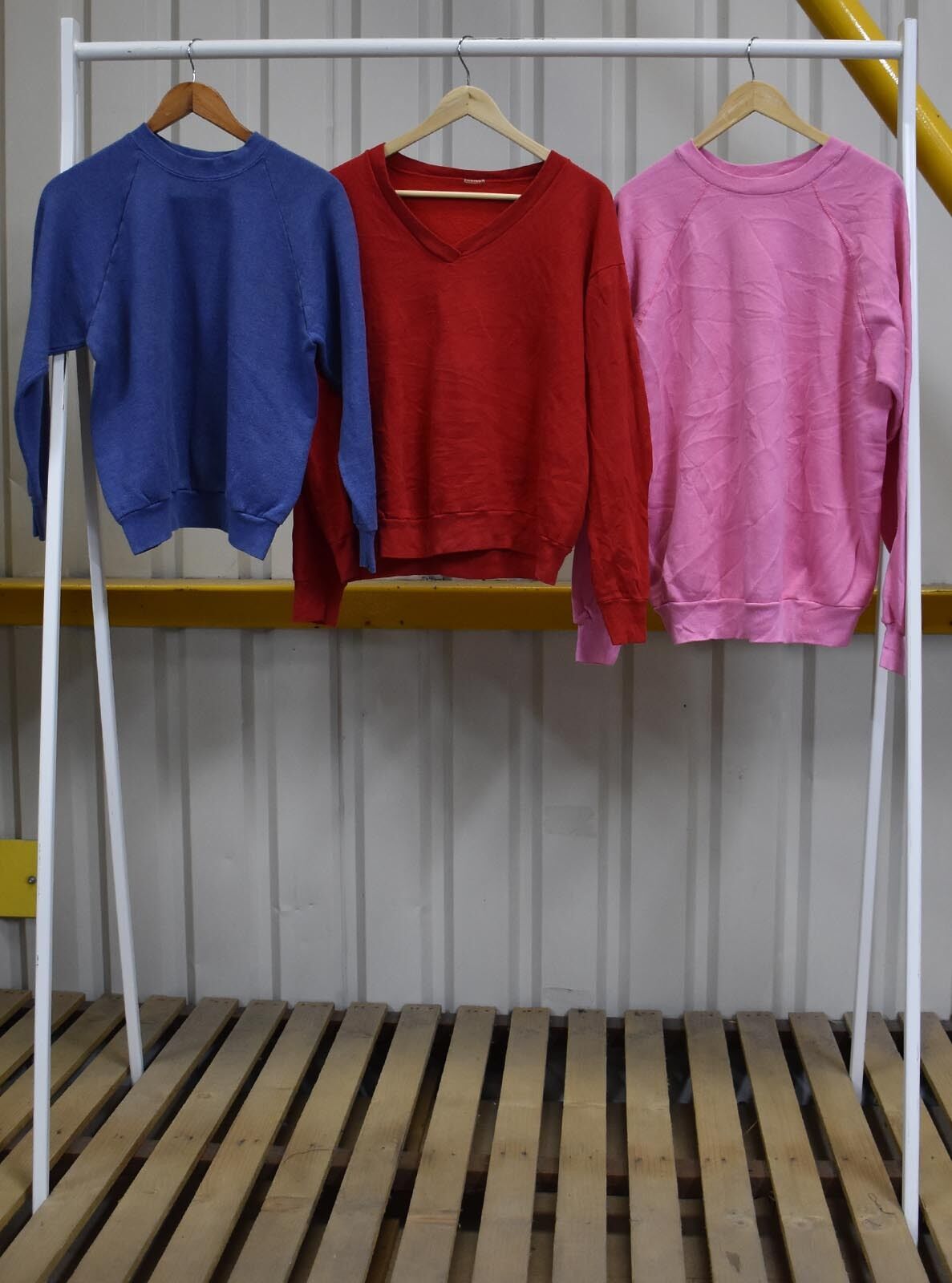JOB LOT X10 Vintage Block Colours Sweatshirts / Jumpers Mixed Styles (57) Unbranded - фотография #2