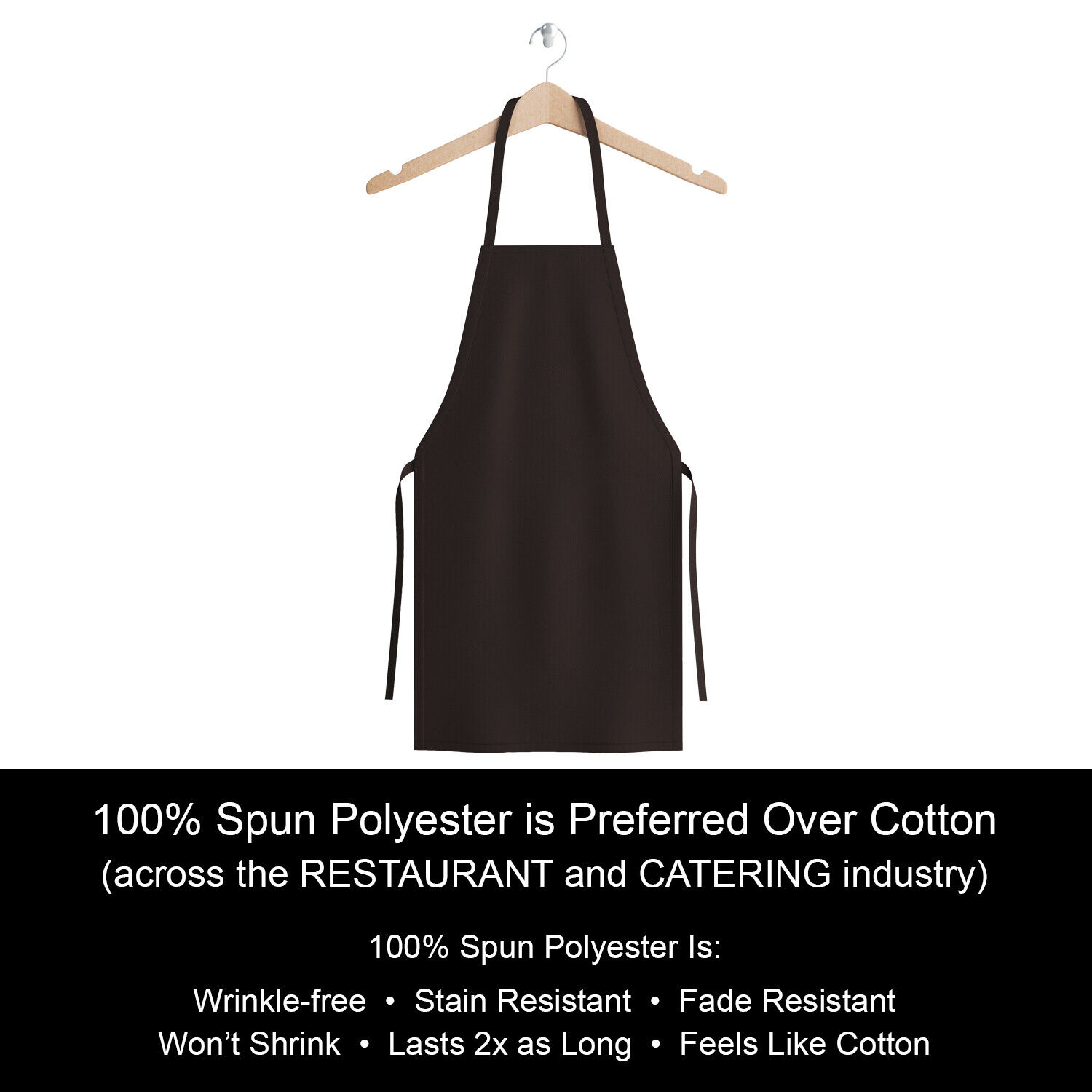 12 Pack of Kitchen Aprons - Full Bib Size Polyester Apron - Black Red or White Arkwright Does Not Apply - фотография #9