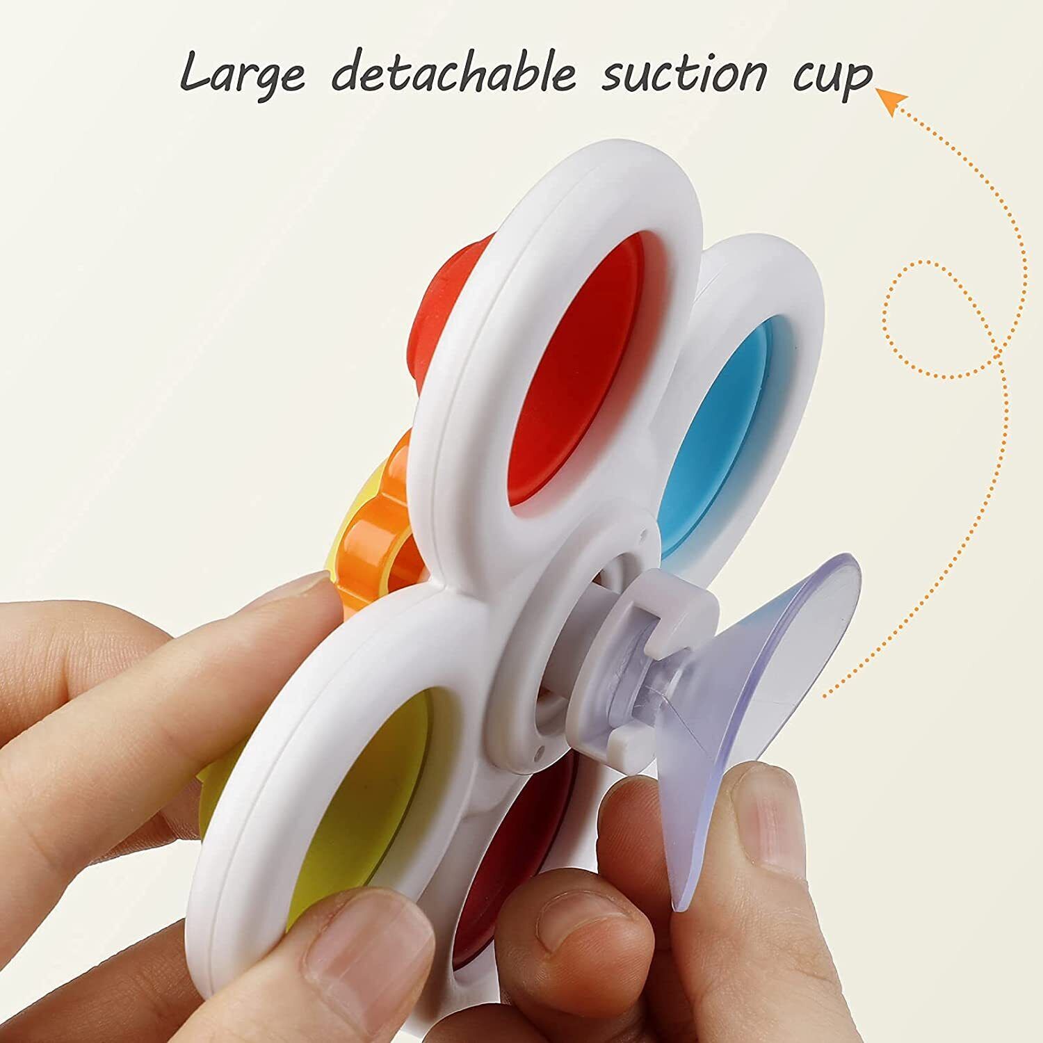 Suction Cup Spinner Toys 3PCS Kids Spinning Top Toys Baby Dimple Sensory Toy Mini Tudou does not apply - фотография #11