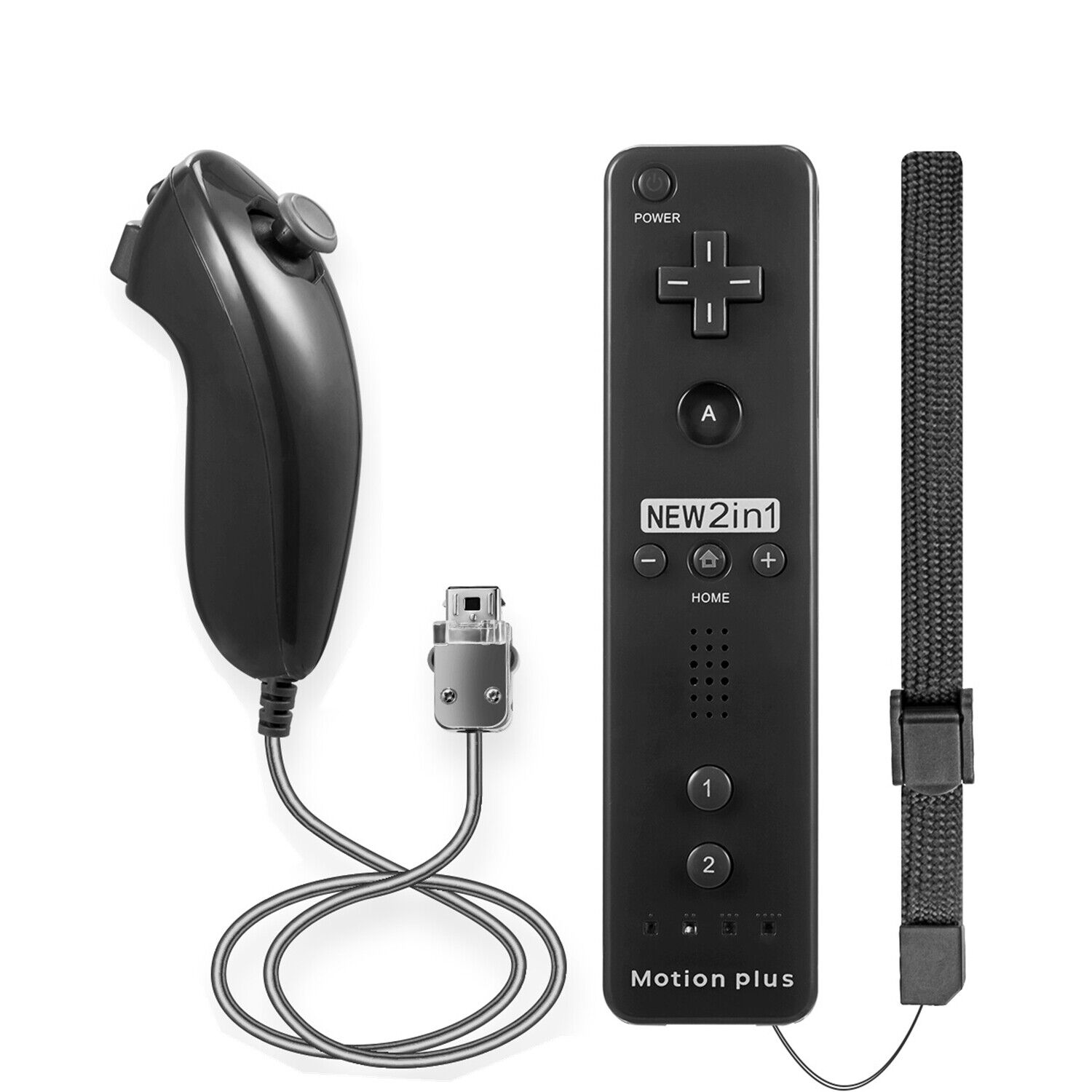 Brand New Built in Motion Plus Remote Controller And Nunchuck For Wii & Wii U Unbranded Does Not Apply - фотография #4