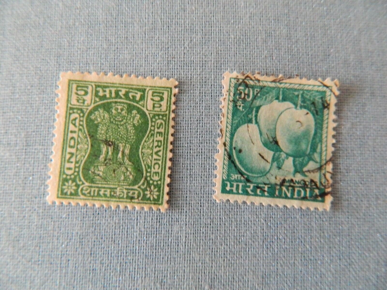 Vintage Decimal Stamp INDIA Green Colour 1950-1960 Без бренда - фотография #3