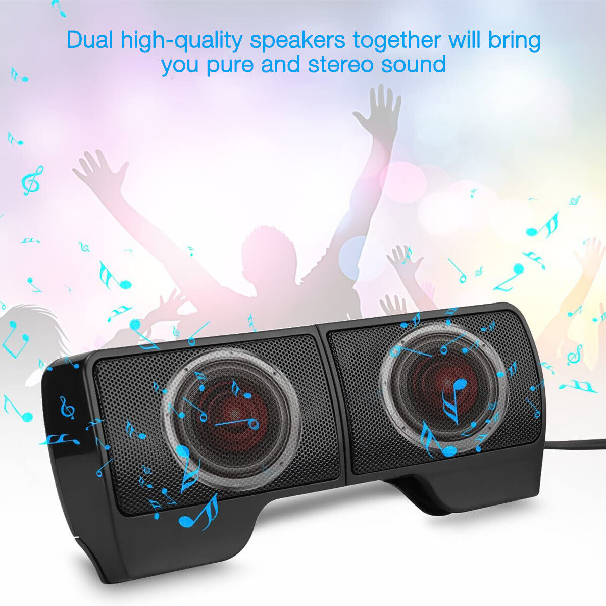 USB Wired Computer Speakers AUX Stereo Bass Music Player For Desktop Laptop PC Ombar Computer Speakers - фотография #7