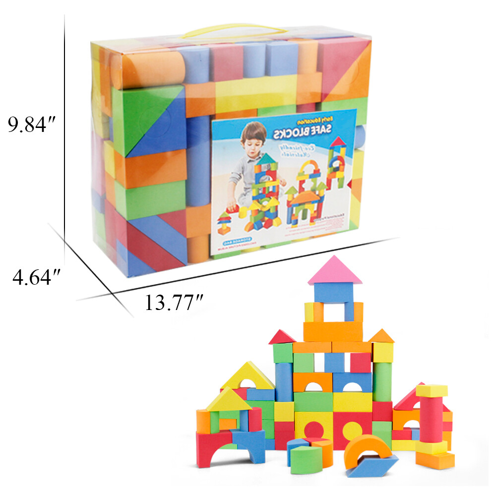 Foam Building Blocks for Kids 12 Pcs Blocks Gift Playset for Toddler Stack Toys Mini Tudou - фотография #3